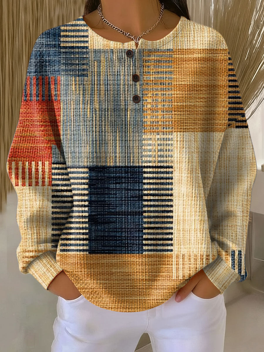Mila | Premium Waffelstrick-Pullover