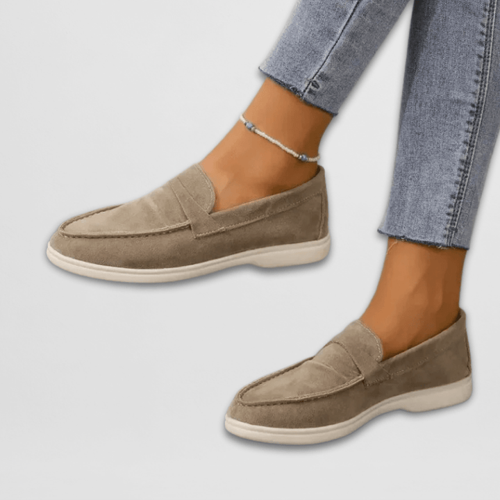 Beatrice | Bequeme Damen-Loafer aus weichem Veloursleder für den ganzen Tag