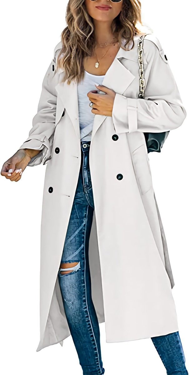 Astrid | Eleganter Oversize-Trenchcoat für Damen mit zweireihigem Verschluss