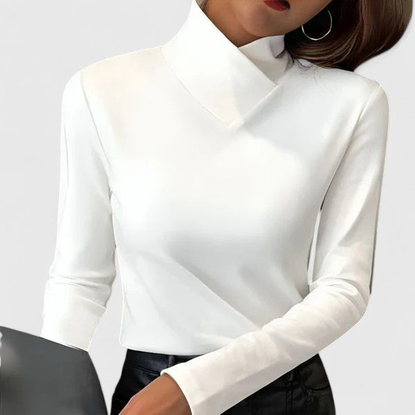 Grayson | Raised Collar Knit Sweater