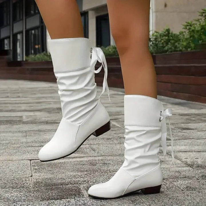 Lazura | Elegante lässige Schnür-Ankle-Boots für Damen mit Blockabsatz