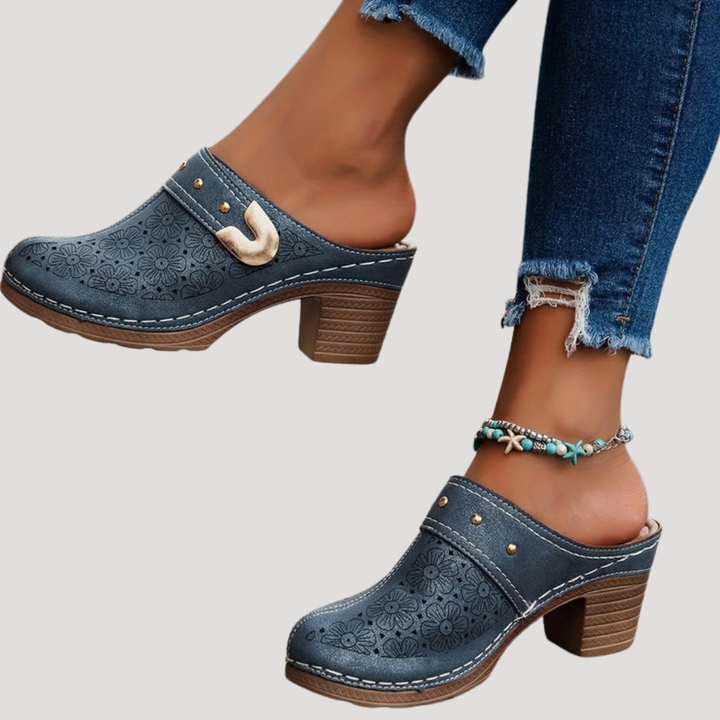 Alice | Klassische Clogs mit Blockabsatz für Damen