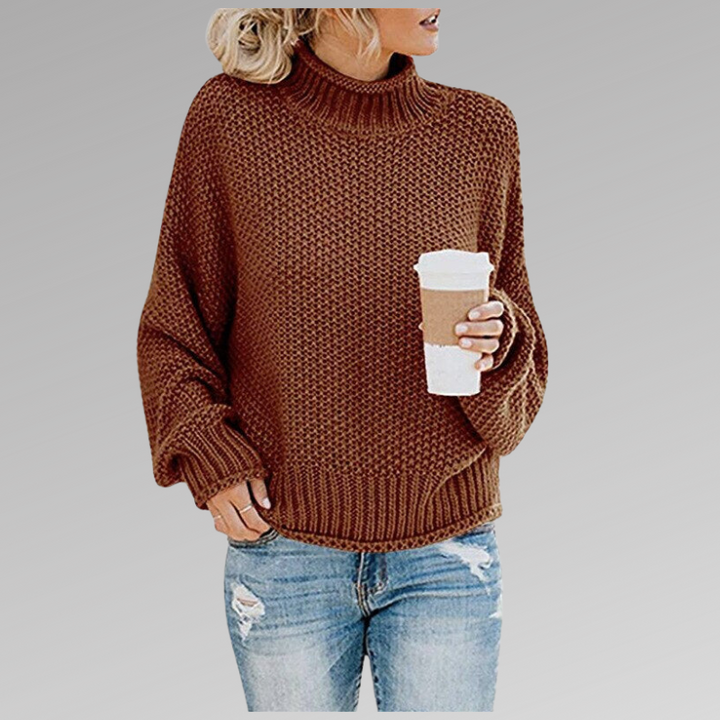 Victoria | Strickpullover mit hohem Kragen