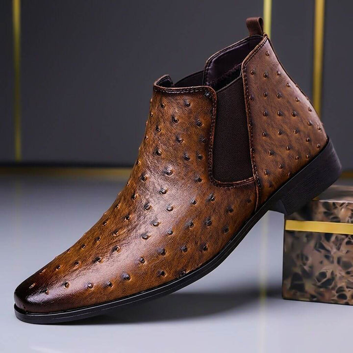Sterling | Vintage-Stiefel aus Straußenleder