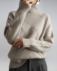 Lily | Women's Timeless High-Neck Knit Sweater