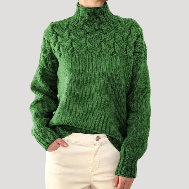 Colette | Cable Knit Turtleneck Sweater
