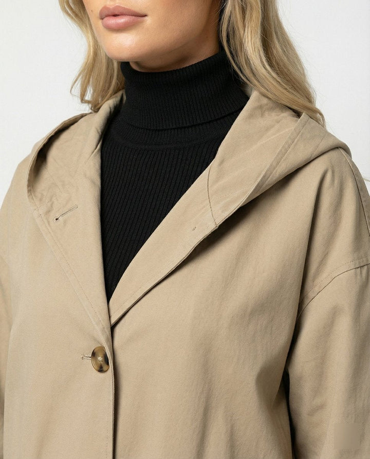 Freya | Women's Timeless Waterproof Hooded Trench Coat