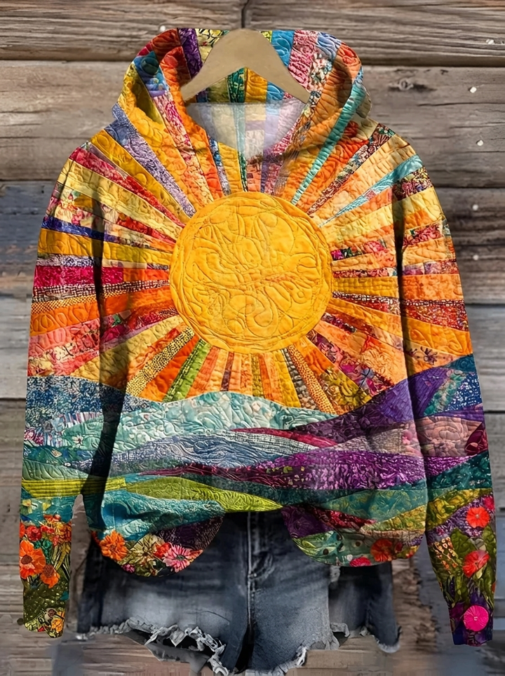 Clara | Sunrise Hoodie – Vibrant Design for Women