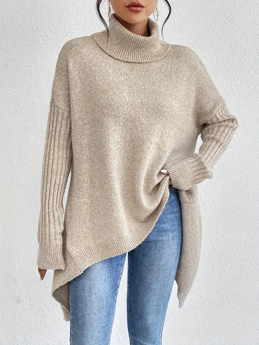 Greta | Oversized Turtleneck Sweater – Cozy Chic Look for Women