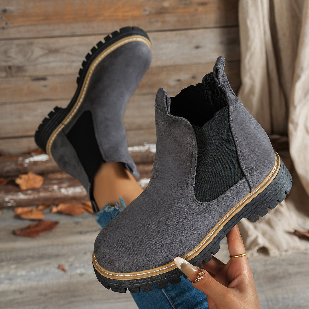 Aurelia | Stylische Chelsea-Stiefeletten mit dicker Sohle für Damen