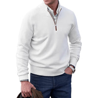 Gabriel | Sophisticated Quarter-Zip Knitted Sweater