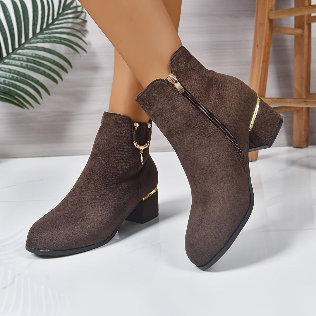 Darielle | Elegante Chelsea-Ankle-Boots für Damen mit Blockabsatz