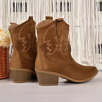 Genevieve | Kurzschaft-Cowboystiefel mit weitem Schaft für Damen