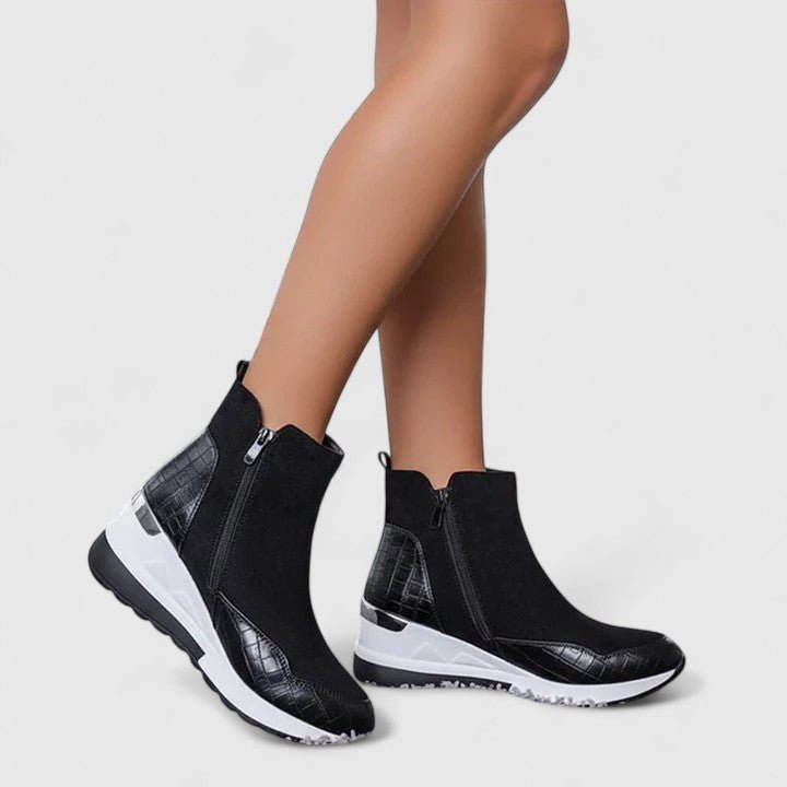 Novelle | Stivaletti ortopedici con zeppa alla caviglia, ergonomici ed eleganti da donna