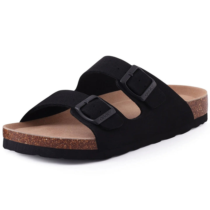 Selvara | Mules in camoscio con fibbia
