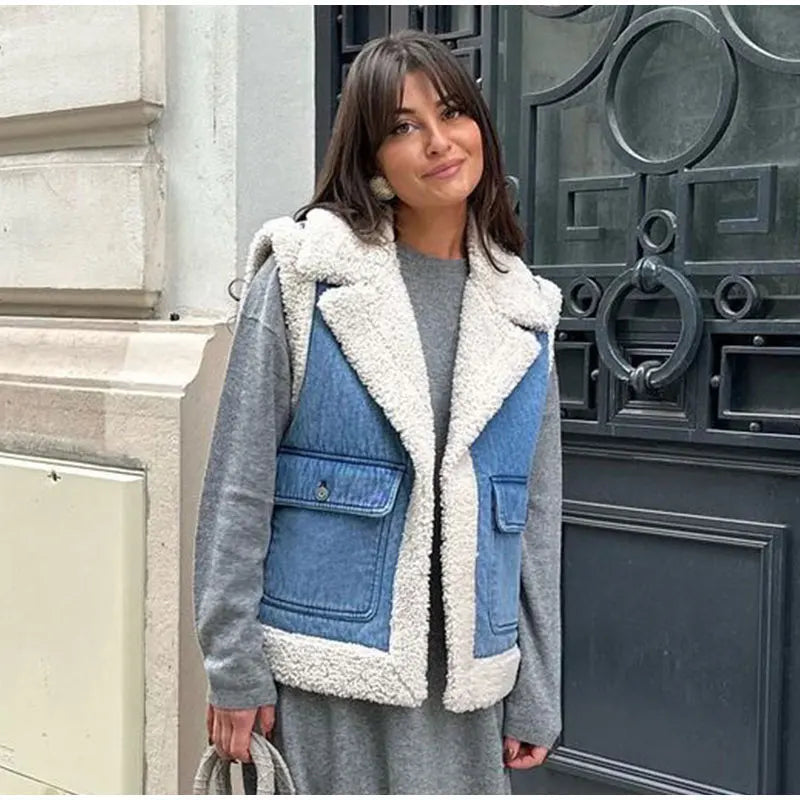 Drunelle | Gilet elegante dal fascino nostalgico con bottoni frontali