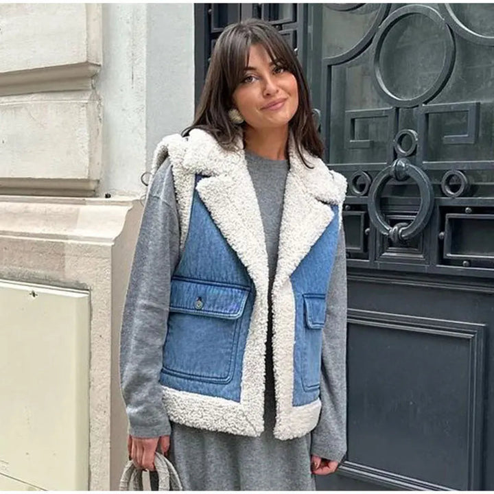 Drunelle | Gilet elegante dal fascino nostalgico con bottoni frontali