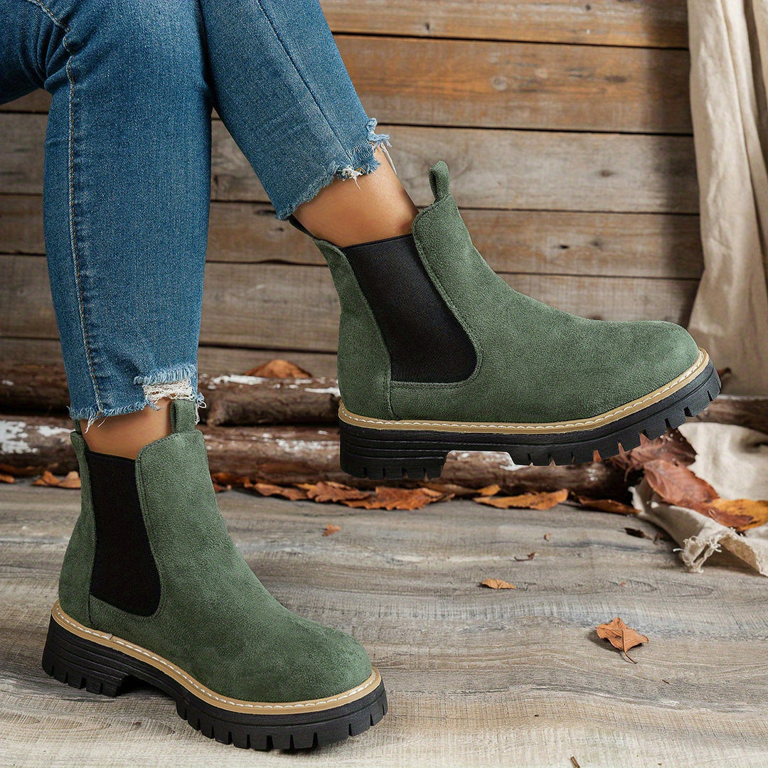Aurelia | Stylische Chelsea-Stiefeletten mit dicker Sohle für Damen