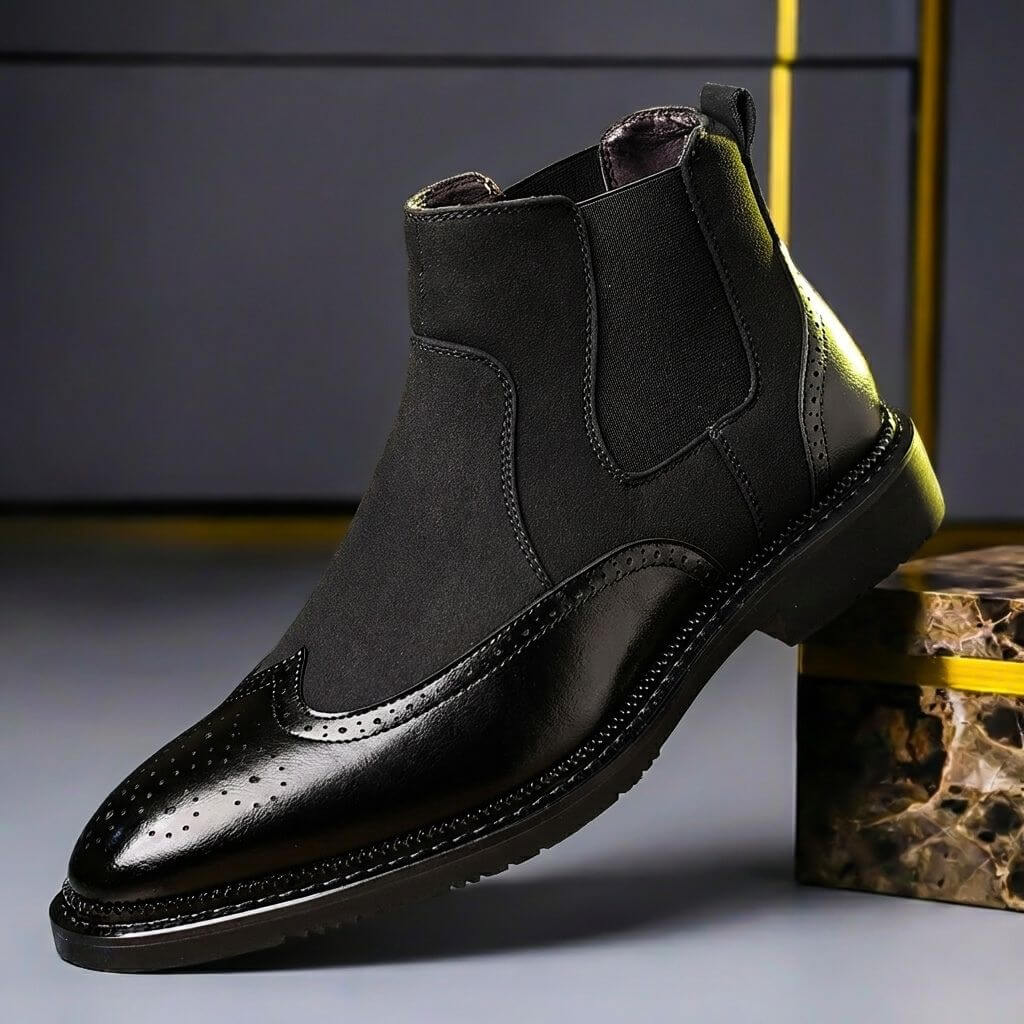 Ashton | Stivali vintage in camoscio e pelle italiana