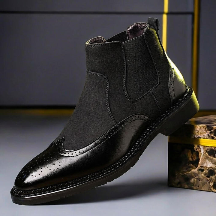 Ashton | Stivali vintage in camoscio e pelle italiana