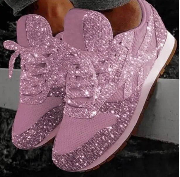 Cassie | Glitter Sneakers – Stylish and Versatile Footwear
