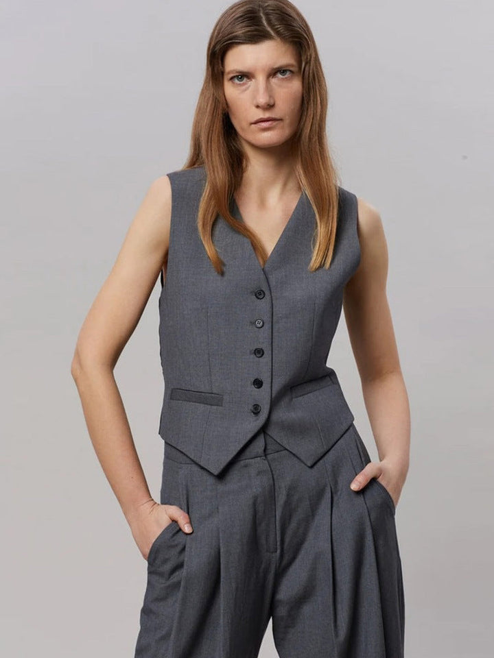 Lorevina | Tailored Button-Front Vest