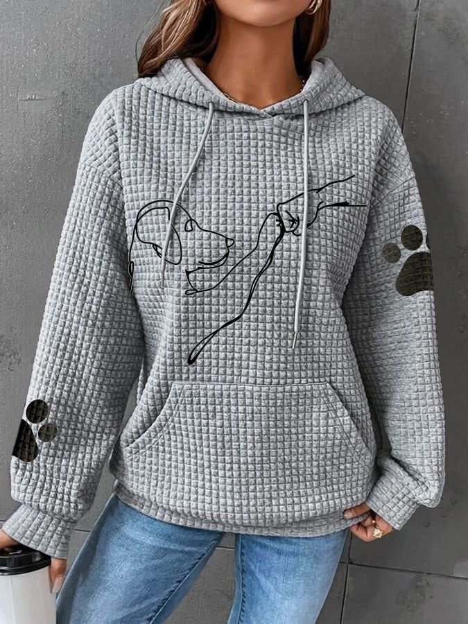 Nathalia | Hoodie with Dog Print – Cozy Style for Women