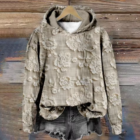 Grace | Hoodie – Soft Floral Design for Women