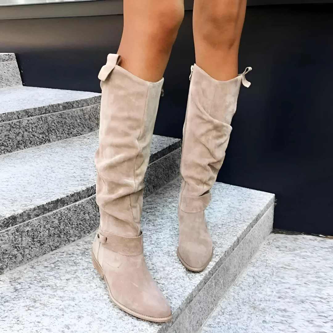 Maya | Bequeme und warme kniehohe Stiefel