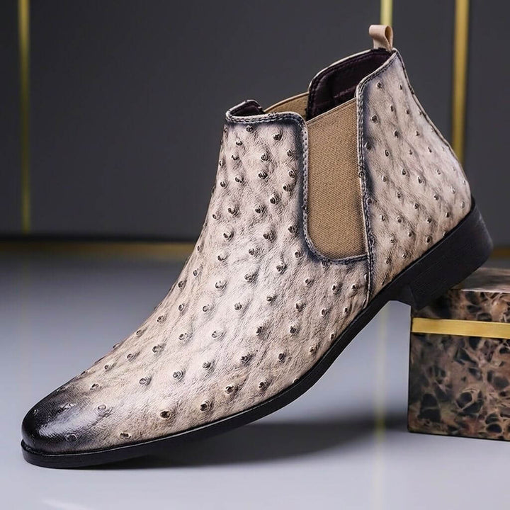Sterling | Vintage-Stiefel aus Straußenleder
