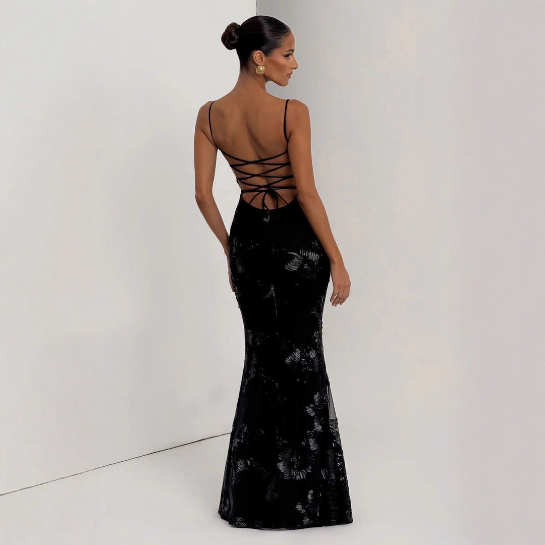 Aelara | Floral Maxi Dress Elegant Mermaid Long Dresses for Women 3