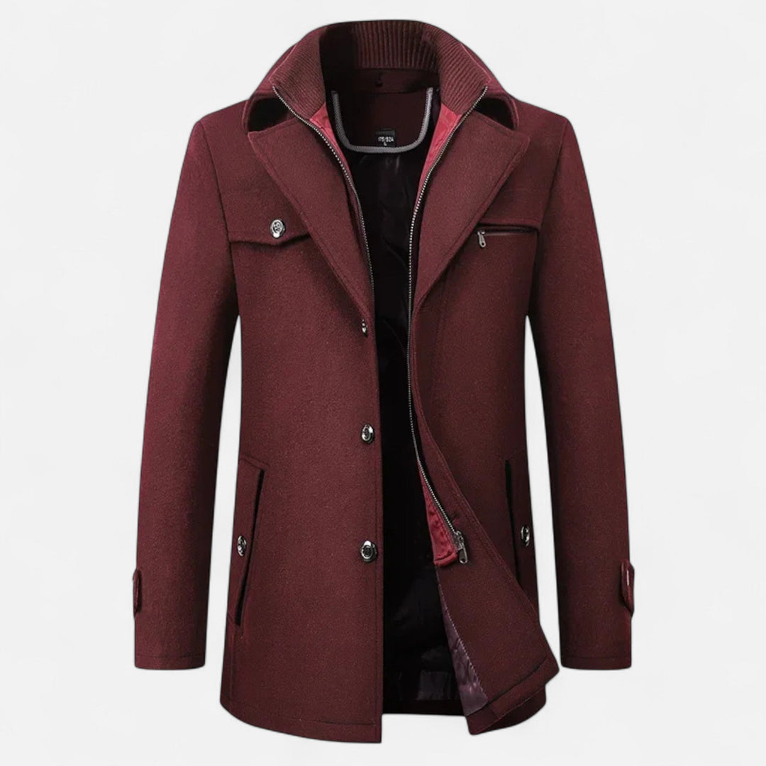Aldric | Men's Overcoat – Elegant, Warm & Versatile Wool Trench Coat 4