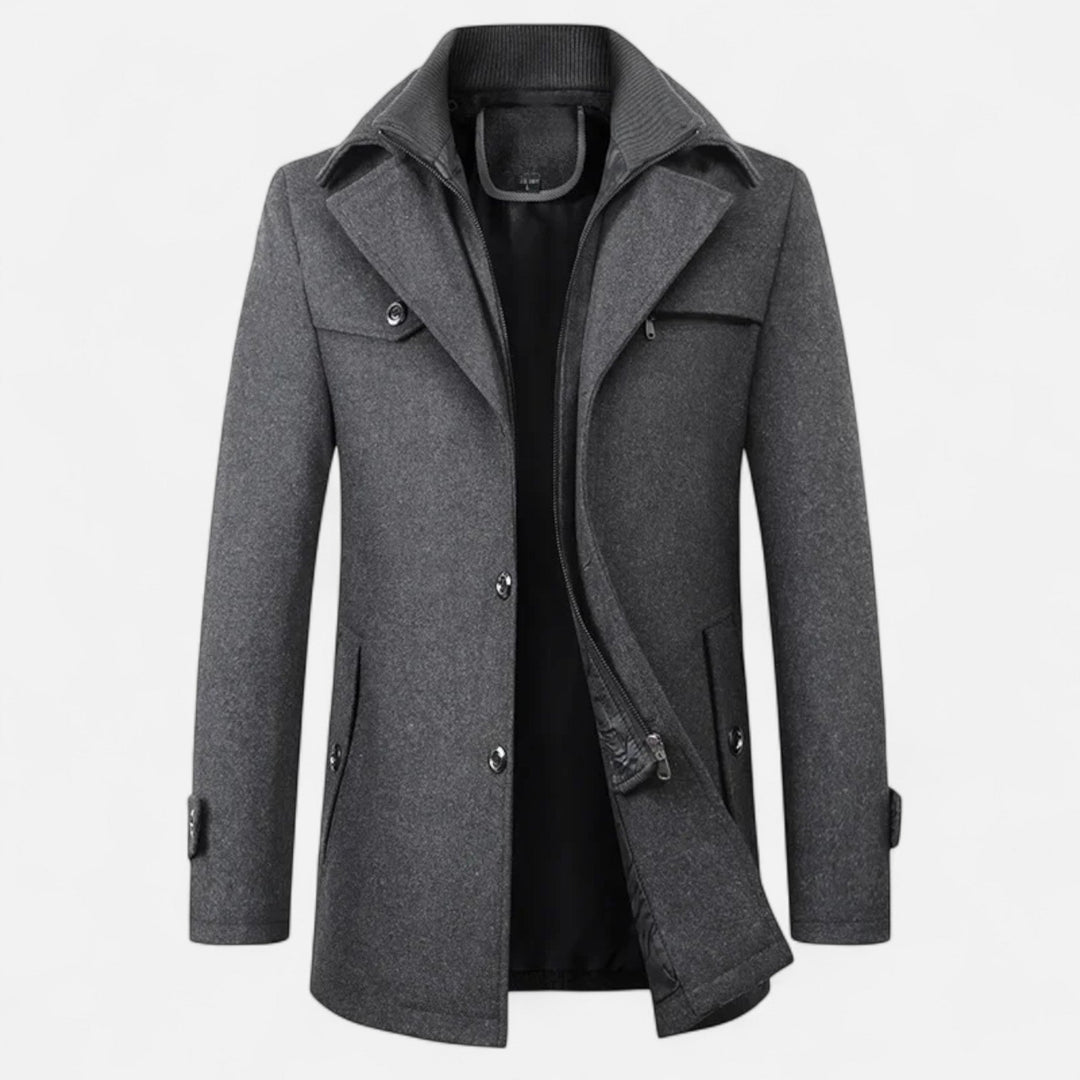Aldric | Men's Overcoat – Elegant, Warm & Versatile Wool Trench Coat 5