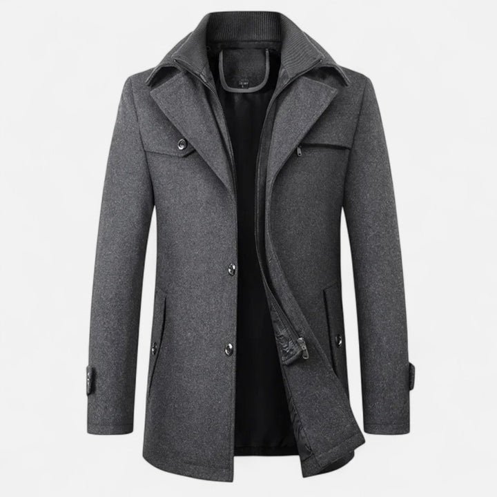 Aldric | Men's Overcoat – Elegant, Warm & Versatile Wool Trench Coat 5