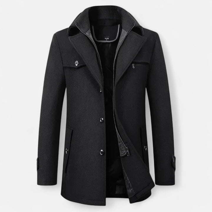 Aldric | Men's Overcoat – Elegant, Warm & Versatile Wool Trench Coat 6