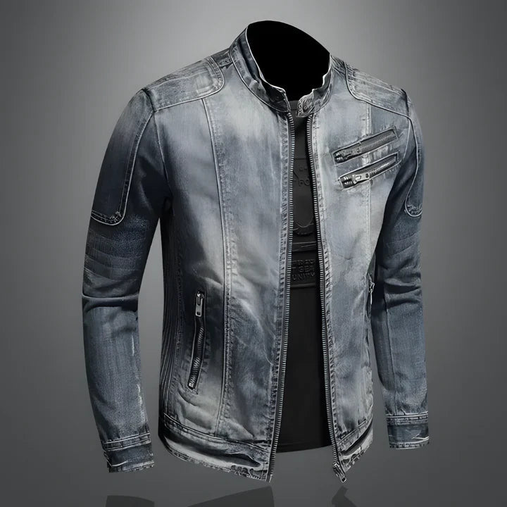 Alexo | Stylish Retro Mens Denim Jacket 0