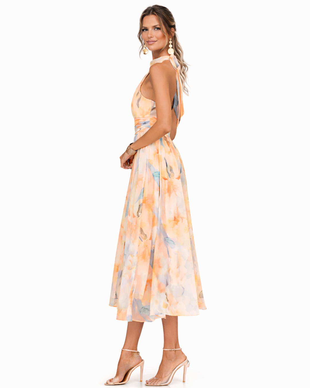 Alice | Elegance and Romantic Halter Neck Summer Maxi Dress 2