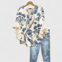 Rosalie| Elegante top floreale da donna