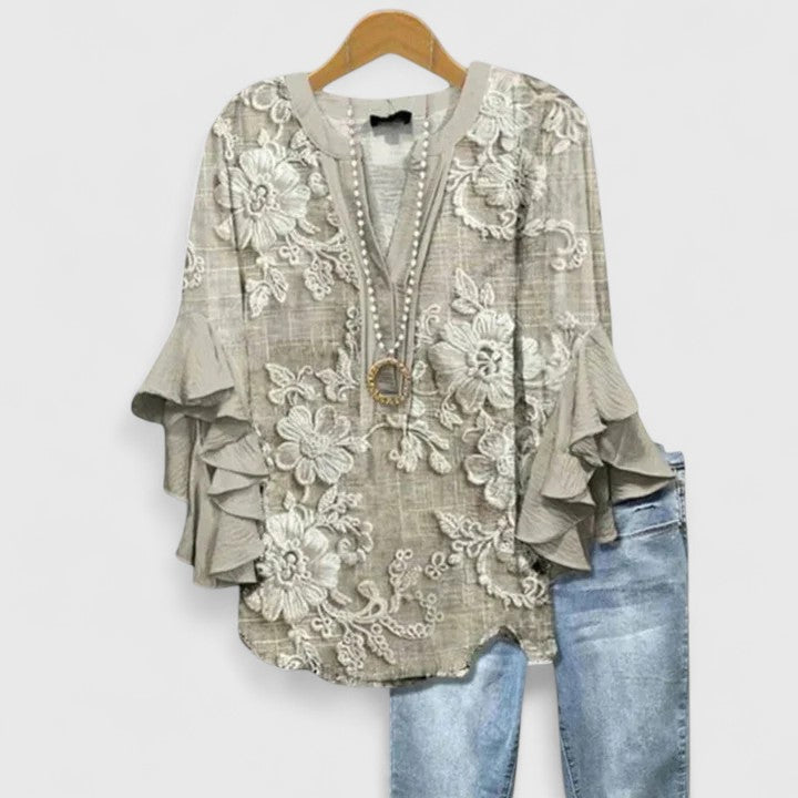 Amara | Elegant And Breathable Floral Top 1