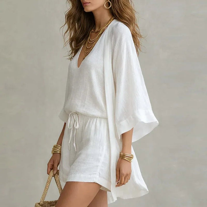 Amelia | Effortless And Chic Linen Three Piece Set 1