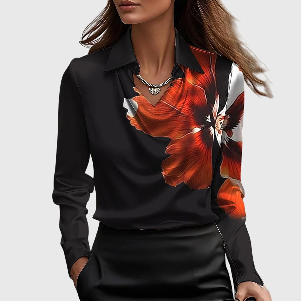 Amelia | Elegant And Flowing Luxe Blouse 5