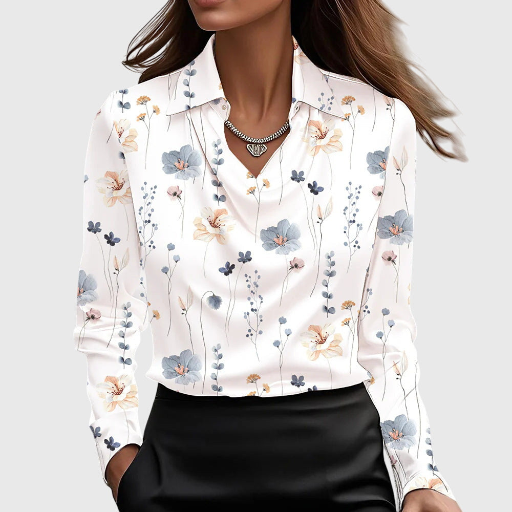 Amelia | Elegant And Flowing Luxe Blouse 8