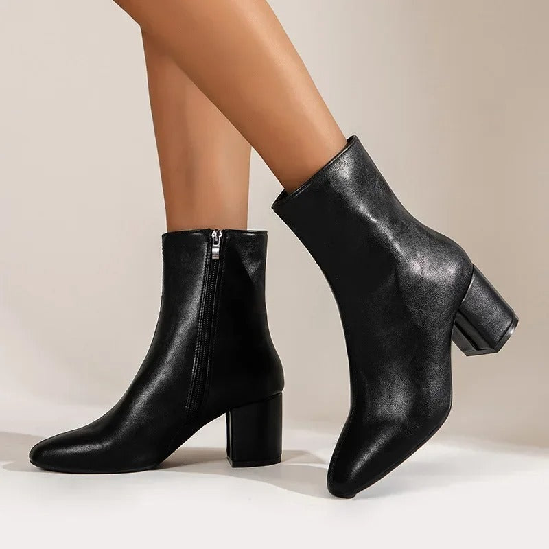 Amelia | Elegant And Modern Pointed Toe Ankle Boots 10