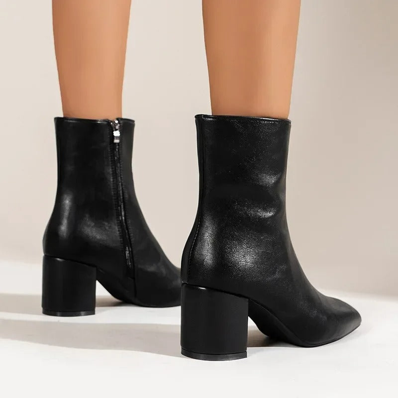 Amelia | Elegant And Modern Pointed Toe Ankle Boots 7