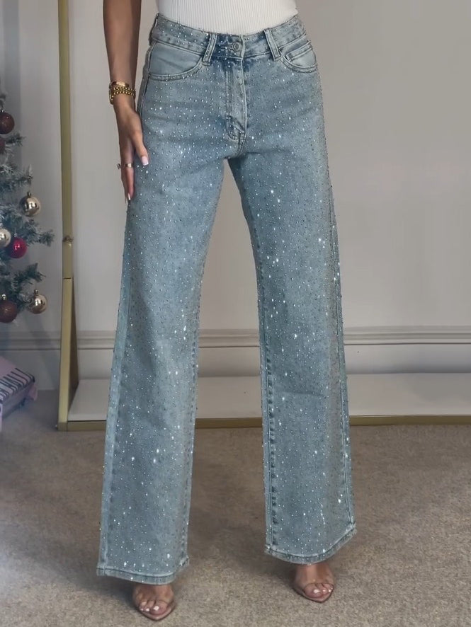 Amelia | Women's Jeans – High Waist, Glittery & Stylish 1