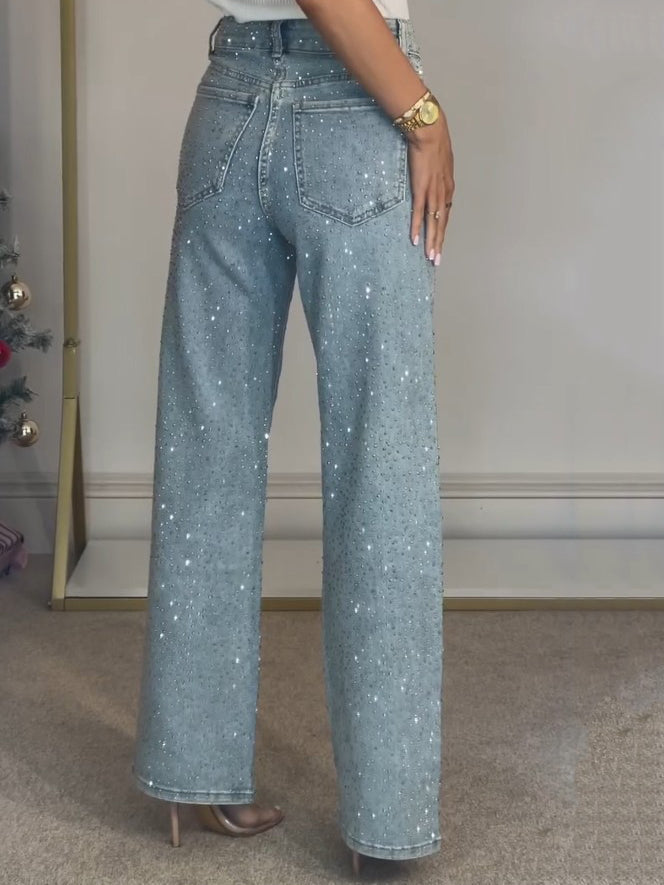 Amelia | Women's Jeans – High Waist, Glittery & Stylish 2