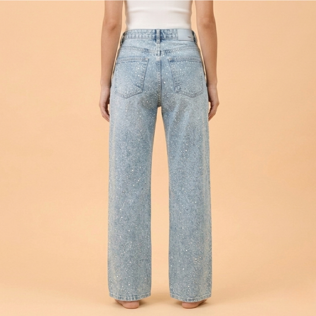 Amelia | Women's Jeans – High Waist, Glittery & Stylish 5