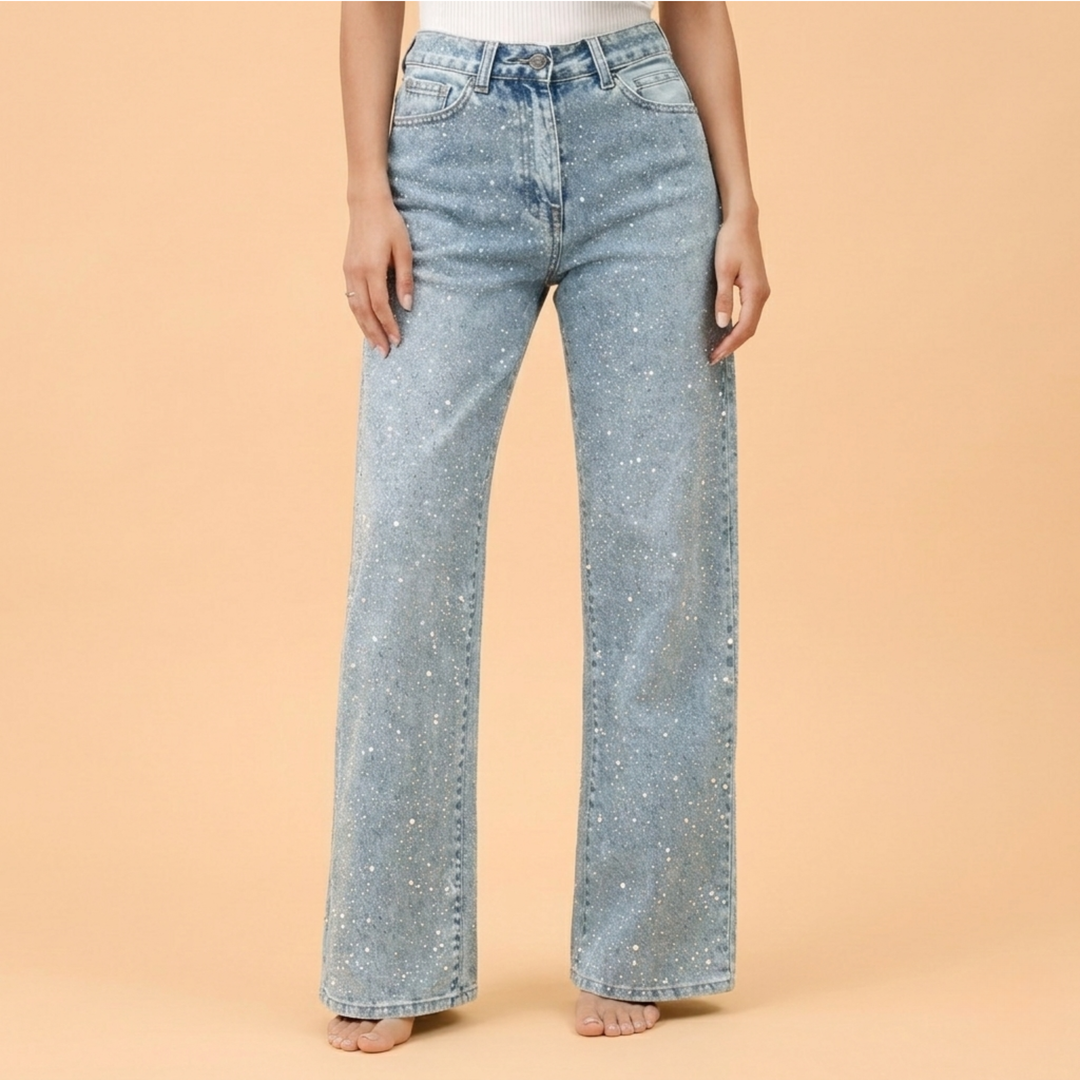 Amelia | Women's Jeans – High Waist, Glittery & Stylish 6