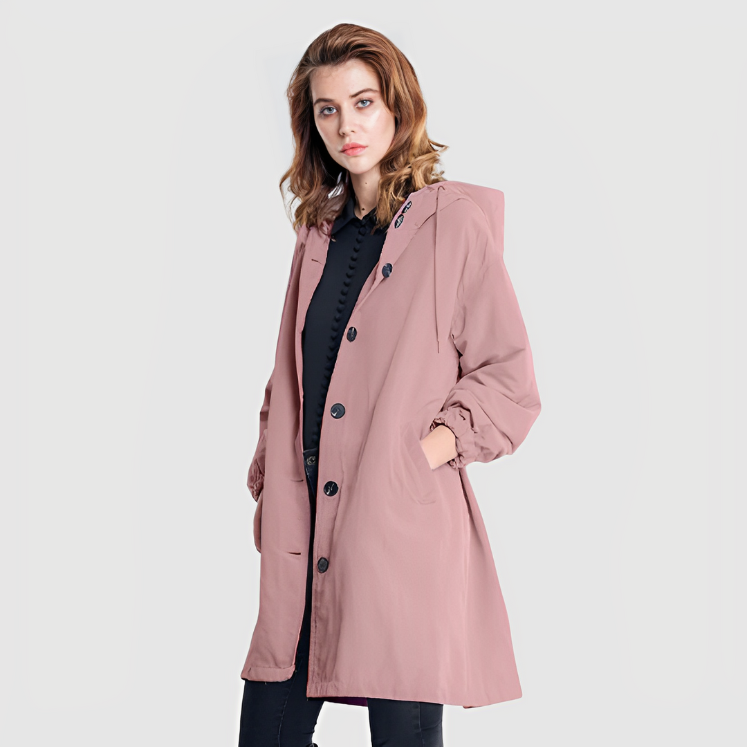 Amelie | Women's Rain Jacket Waterproof Lightweight Hooded Regular Fit 3