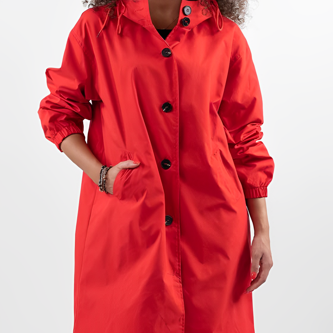 Amelie | Women's Rain Jacket Waterproof Lightweight Hooded Regular Fit 6